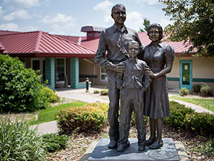 Ahrens park foundation statue